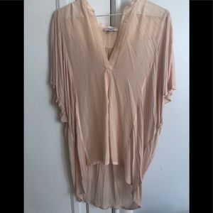 Aritzia (Babaton) Blouse - Pink - Silk - Size M
